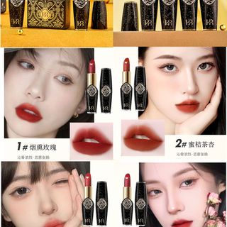 Son Thỏi HAICUIER HC9052 3.8g – Đen Vàng Sang Trọng, Chất Son Lì Mềm Mịn, Giữ Màu Lâu Trôi
