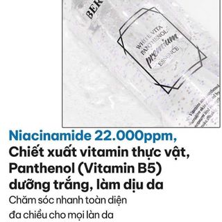 Nâng cơ trắng Bergamo HQ 120ml (serum)