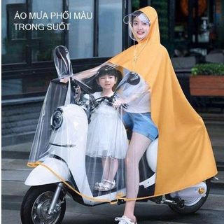 ÁO MƯA TRONG SUỐT CAO CẤP ĐI XE MÁY