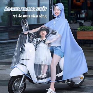 ÁO MƯA TRONG SUỐT CAO CẤP ĐI XE MÁY