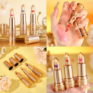 Son thạch TVLV Flower Jelly – Đổi màu theo nhiệt độ, dưỡng ẩm môi căng mọng, vỏ vàng sang trọng