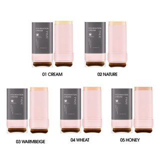 TVLV Foundation Cream – Kem nền dạng thỏi kèm cọ, 5 tone màu, che phủ khuyết điểm, mịn da, lâu trôi