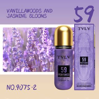 Dầu dưỡng da body TVLV Gilded Body Shimmer Oil – 5 mùi hương (Coconut Milk, Jasmine, Lavender, Caramel Macadamia, Vanilla) – Tạo hiệu ứng ánh nhũ toàn thâ