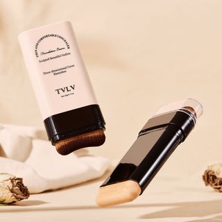 Kem Nền Dạng Thỏi TVLV Foundation Cream Che Khuyết Điểm Lâu Trôi, Kèm Cọ Tán Đa Năng, Tạo Lớp Nền Mỏng Mịn Tự Nhiên (20g)