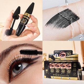 Mascara TVLV 3D Long and Curling Chống Nước, Giữ Mi Cong Dài Tự Nhiên, Không Lem, Không Trôi, Định Hình Mi Lâu Trôi (Permanent Setting)