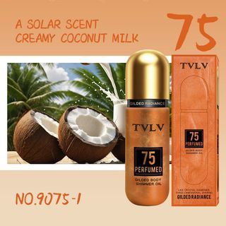 Dầu dưỡng da body TVLV Gilded Body Shimmer Oil – 5 mùi hương (Coconut Milk, Jasmine, Lavender, Caramel Macadamia, Vanilla) – Tạo hiệu ứng ánh nhũ toàn thâ