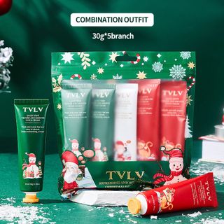 Bộ 5 Kem Dưỡng Da Tay TVLV 30g – Combo Giáng Sinh Noel Dưỡng Ẩm Mềm Mịn, Quà Tặng Sang Trọng
