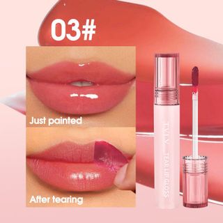 Son Bóng TVLV Tear Lip Gloss – 6 Màu Hot Trend, Lên Màu Tự Nhiên, Dưỡng Ẩm, Bóng Môi Lâu Trôi