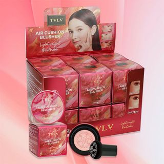 TVLV Air Cushion Blusher – Phấn má hồng dạng cushion 4 tone màu, mịn nhẹ, dễ tán, lâu trôi