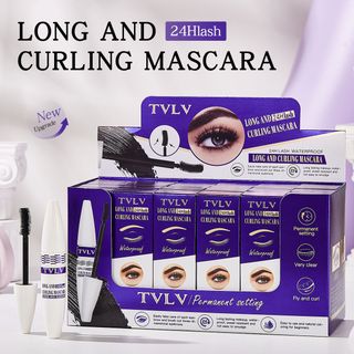 Mascara TVLV Long and Curling Chống Nước 24H, Không Lem Không Trôi, Giúp Mi Dài Cong Tự Nhiên, Định Hình Lâu Dài (Permanent Setting)
