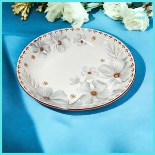 ĐĨA SỨ ẢO HOA DỪA NÂU SIZE 6 (15CM)