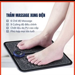 Thảm Massage Xung Điện EMS Bàn Chân Kích Thích Trực Tiếp Các Huyệt Đạo Gồm 8 Chế Độ