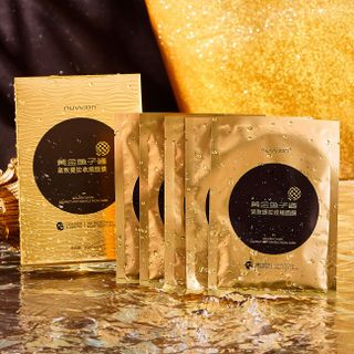 Mặt Nạ NUWJON Golden Caviar Compact Anti-Wrinkle Facial Mask Hộp 5 Miếng Dưỡng Da Chống Nhăn