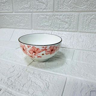 SET 10 CHÉN SỨ HOA DỪA HỒNG CHÉN CƠM