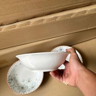 TÔ SỨ LOE HOA DỪA NÂU SIZE 8 (20CM)