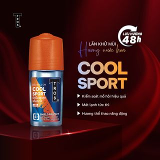 Lăn Khử Mùi TROS COOL SPORT DEO ROLL ON Khử Mùi Hiệu Quả, Khô Thoáng, Hương Thể Thao Năng Động