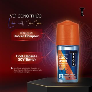 Lăn Khử Mùi TROS COOL SPORT DEO ROLL ON Khử Mùi Hiệu Quả, Khô Thoáng, Hương Thể Thao Năng Động