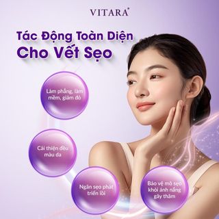 Kem Mờ Sẹo Vitara Silicone Scar Plus 9g Có Chống Nắng SPF15 - Giảm Sẹo Lồi, Sẹo Thâm Lâu Năm, Sẹo Rỗ Sau Mụn