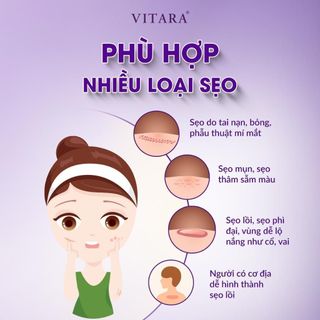 Kem Mờ Sẹo Vitara Silicone Scar Plus 9g Có Chống Nắng SPF15 - Giảm Sẹo Lồi, Sẹo Thâm Lâu Năm, Sẹo Rỗ Sau Mụn