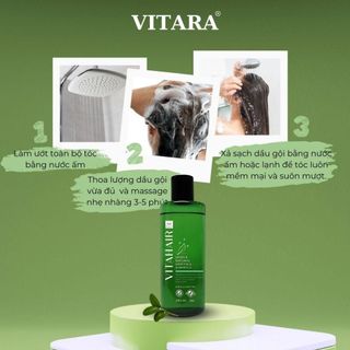 Dầu gội thiên nhiên VitaHair Gentle Natural Hair Fall Shampoo giảm rụng tóc phục hồi tóc hư tổn, giúp tóc mềm mượt 250ml