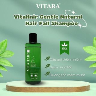 Dầu gội thiên nhiên VitaHair Gentle Natural Hair Fall Shampoo giảm rụng tóc phục hồi tóc hư tổn, giúp tóc mềm mượt 250ml