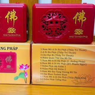 Máy Niệm Phật 12 bài để bàn cắm điện 24/24 siêu bền, âm siêu hay