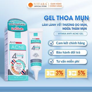 Gel thoa mụn Vitara Anti Acne làm lành vết thương do mụn, ngừa thâm mụn 10g chính hãng Thái Lan