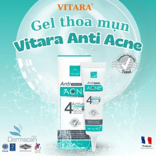 Gel thoa mụn Vitara Anti Acne làm lành vết thương do mụn, ngừa thâm mụn 10g chính hãng Thái Lan