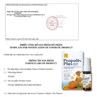 Xịt họng keo ong Vitara Propolis Plus Mouth Spray 12ml cho bé kết hợp thảo mộc hỗ trợ giảm viêm họng, đau họng