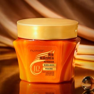 Kem Ủ Tóc NUWJON Golden Keratin 400ml – Phục Hồi Hư Tổn, Mềm Mượt & Lưu Hương Lâu