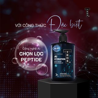 Sữa Tắm Nam TROS AI Hydration Nuôi Dưỡng Da Mềm Mịn Thành Phần Peptide Dưỡng Ẩm Chuyên Sâu Shower Gel 450ml
