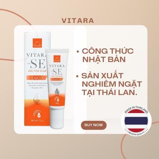 Kem mờ sẹo Vitara SE gel thoa sẹo thâm rỗ giảm quá trình hình thành sẹo, mờ sẹo thâm, sẹo mụn 5g hoặc 15g
