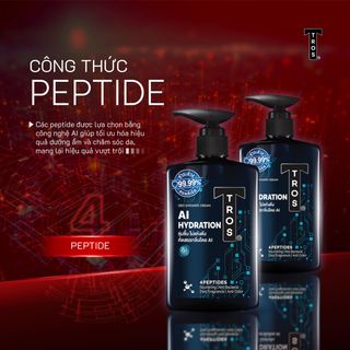 Sữa Tắm Nam TROS AI Hydration Nuôi Dưỡng Da Mềm Mịn Thành Phần Peptide Dưỡng Ẩm Chuyên Sâu Shower Gel 450ml