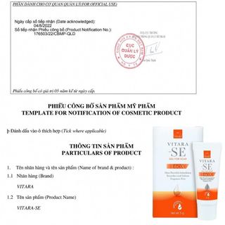 Kem mờ sẹo Vitara SE gel thoa sẹo thâm rỗ giảm quá trình hình thành sẹo, mờ sẹo thâm, sẹo mụn 5g hoặc 15g