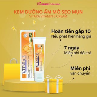 Kem dưỡng ẩm Vitara - E Cream se khít lỗ chân lông, mờ sẹo mụn, cải thiện độ đàn hồi cho da 25g hoặc 50g