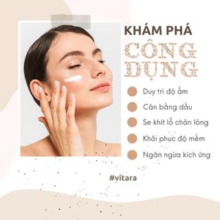 Kem dưỡng ẩm Vitara - E Cream se khít lỗ chân lông, mờ sẹo mụn, cải thiện độ đàn hồi cho da 25g hoặc 50g