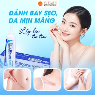 Kem mờ sẹo Vitara Ultra Silicone mờ sẹo lồi, sẹo phẩu thuật, sẹo lõm 9g
