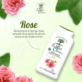 Sữa tắm dưỡng ẩm Cỏ Roi Ngựa & Chanh Le Petit Olivier Pháp 500ml - Sảng khoái, giảm stress, thơm lâu
