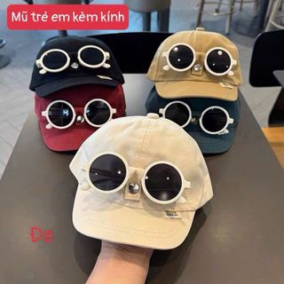 Mũ lưỡi trai kèm kính cho bé