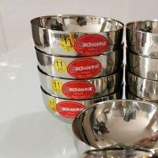 SET 10 CHÉN INOX KIM CƯƠNG 2 LỚP 11,5CM