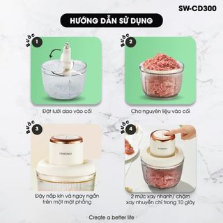 MÁY XAY THỊT ĐA NĂNG SAMONO SW CD300