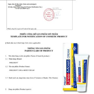 Kem dưỡng ẩm PHILOSOFT UREA-MOIST CREAM cho da bị vảy nến chàm khô da 60g