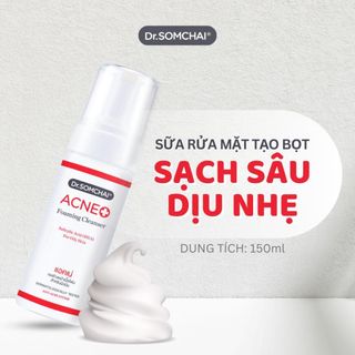 Sữa Rửa Mặt Tạo Bọt Acne Foaming Cleanser Salicylic DR. SOMCHAI Sạch Sâu Dịu Nhẹ Cho Da Mụn, Da Nhạy Cảm 150ml