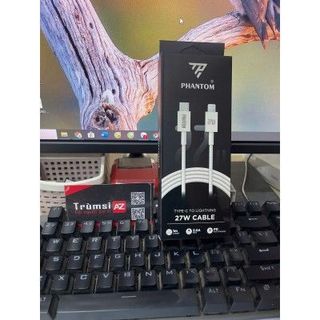 Cáp sạc Phantom 27w PT9 Typec ra Iphone