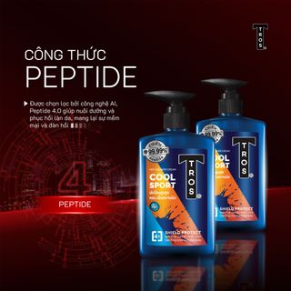 Sữa Tắm Nam TROS Cool Sport Shower Cream Hương Nước Hoa Thể Thao, Kháng Khuẩn, Sạch Sâu, Loại Bỏ Bụi Bẩn 450ml