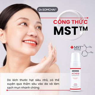 Sữa Rửa Mặt Tạo Bọt Acne Foaming Cleanser Salicylic DR. SOMCHAI Sạch Sâu Dịu Nhẹ Cho Da Mụn, Da Nhạy Cảm 150ml