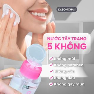 Nước tẩy trang ngăn mụn Dr. Somchai Acne Micellar Water làm sạch sâu, loại bỏ bụi bẩn, bã nhờn220ml