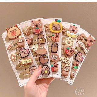 Set 5 kẹp tóc cappybaza