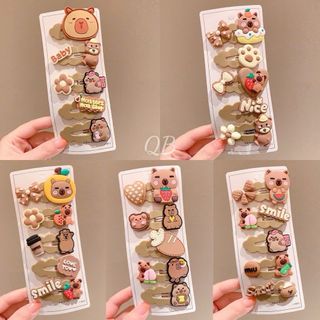 Set 5 kẹp tóc cappybaza