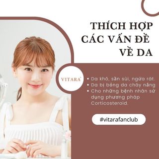 Gel thoa da bị kích ứng Vitara Aloe Vera 5% Panthanol làm dịu da sau bỏng nắng, sần sùi, bị bỏng, cháy nắng 120g
